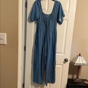 Old Navy Denim Blue Jumpsuit